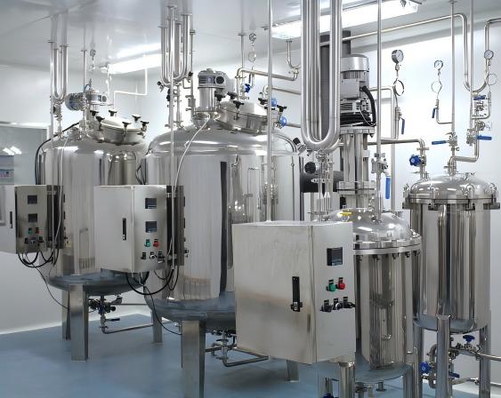 Biological products tank equipment in batching system